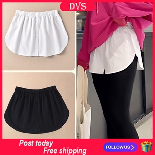 DVS Ready Stock Muslimah Mini Plaid Skirt Extender Button Skirt Sukan Shirt Extender Halfmoon