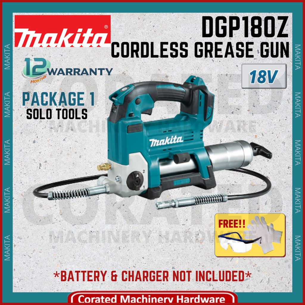 [CORATED] Makita DGP180RT / DGP180Z 18V Cordless Grease Gun (69 MPa ...