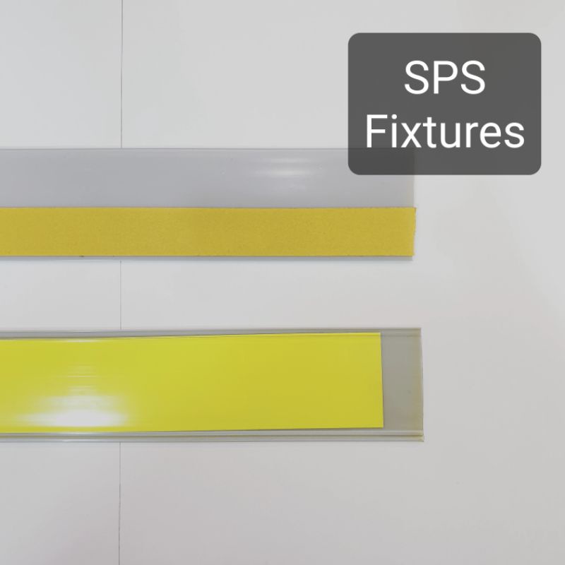 5 Pcs Data strip / Label Holder Shelf with tape selfadhesive for