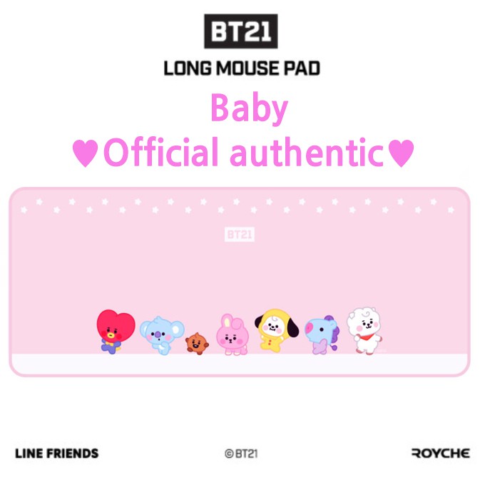 BTS BT21 Official Baby Long Mouse Pad Authentic Genuine by Royche(Ready ...