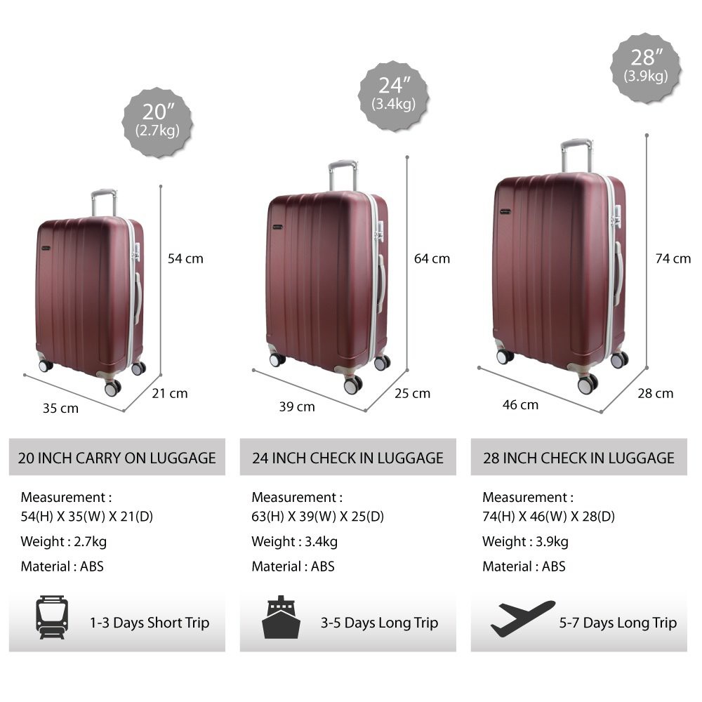 Royal McQueen 8 Wheels Extra Light Hard Case Luggage QTH6911 Silver 20 Shopee Malaysia