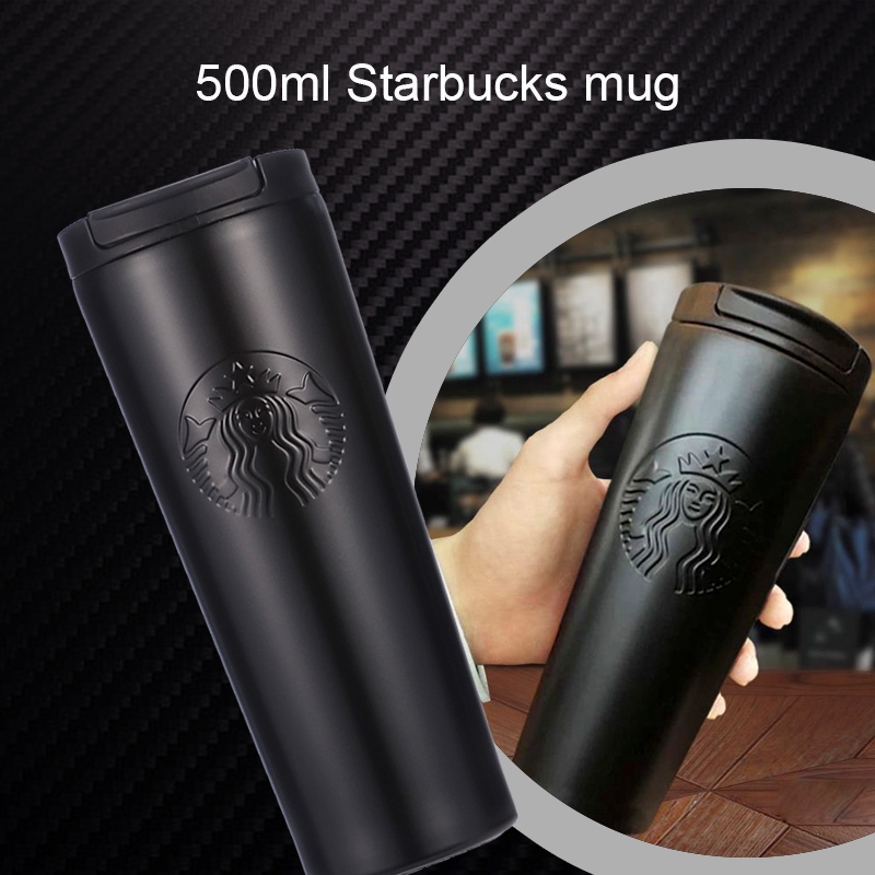 Starbucks Tumbler 500ml Mug Stainless Steel Thermos Flask Cup Container Kettle Bottle Large