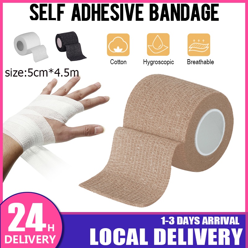 Sport Self Adhesive Elastic Bandage First Aid Tape Wrap Stretch Bandage Wrap Tape Elasto plast