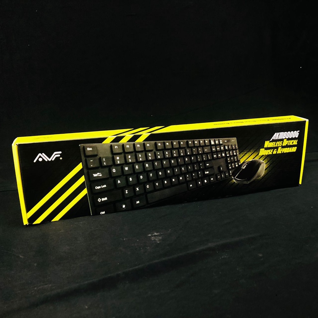 AVF AKM8000G Wireless Optical Mouse & Keyboard | Shopee Malaysia