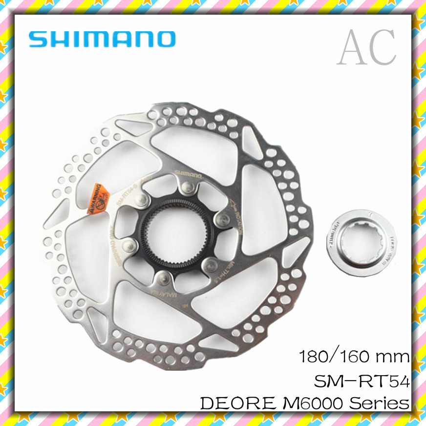 SHIMANO Shimano Deore SM RT54 Disc Brake Rotor CENTER LOCK Rotor 160MM ...