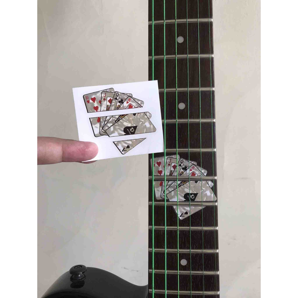 Sticker Inlay Playing Cards Poker Playing Cards Fretboard Acoustic ...