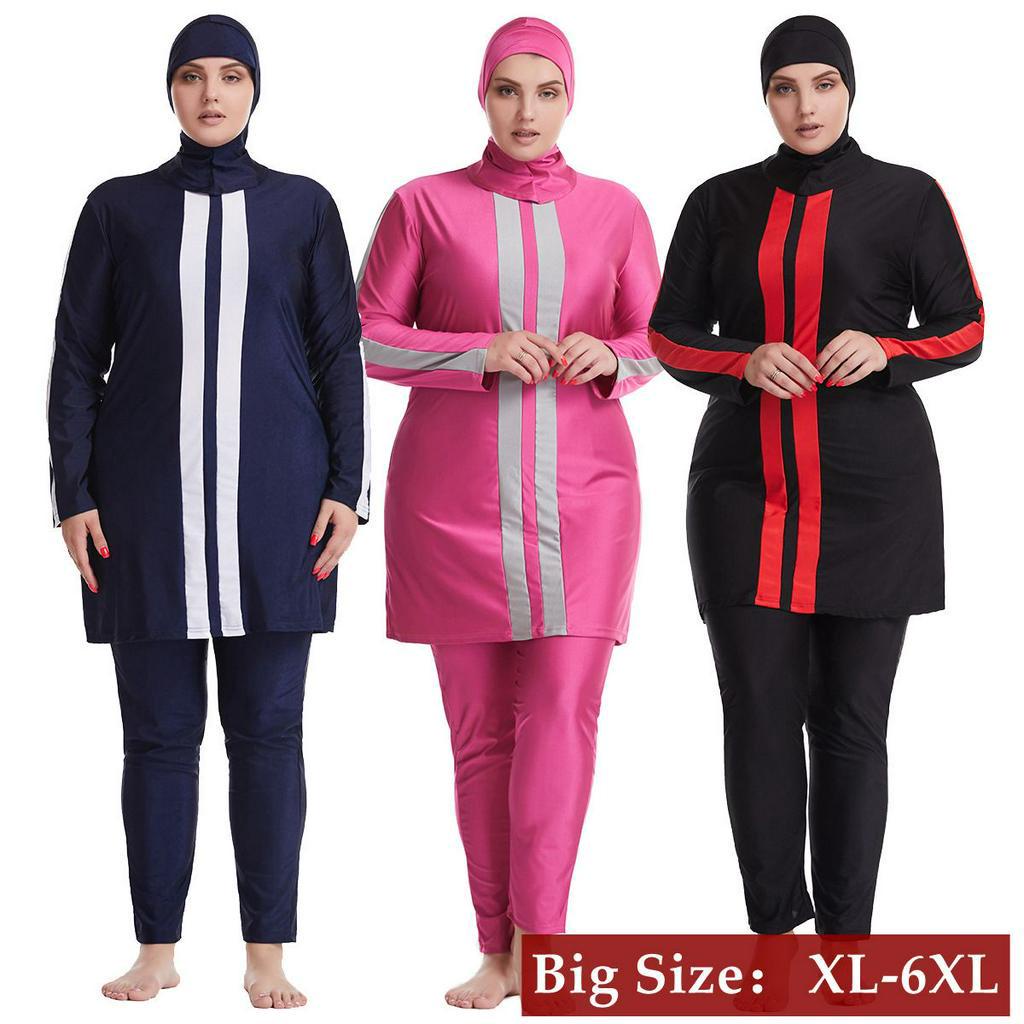 Swimming suit muslimah store plus size