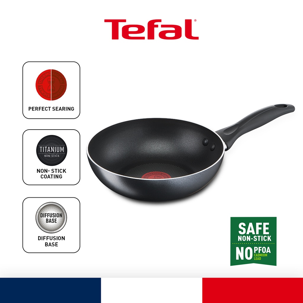 Tefal Cook & Clean Frypan 30cm (Titanium NonStick Coating Thermo