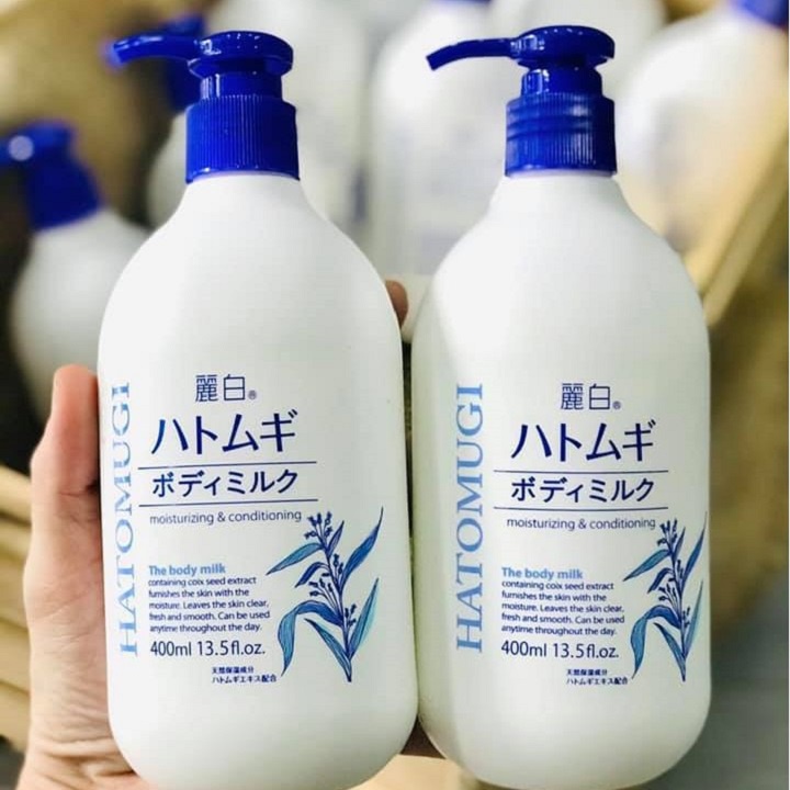Hatomugi Body Milk Night Lotion 400ml Japan Shopee Malaysia