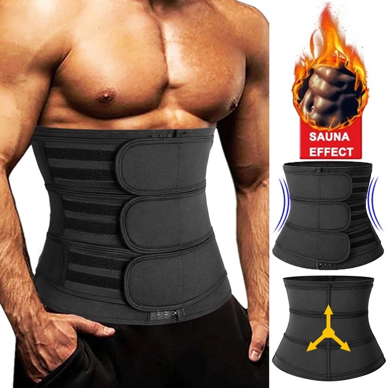 Men Waist Trainer Belt for Fitness Fat Burner