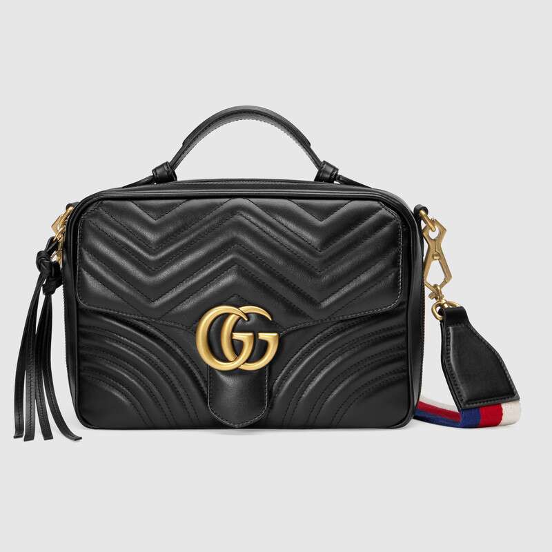 Gucci marmont 2024 striped bag