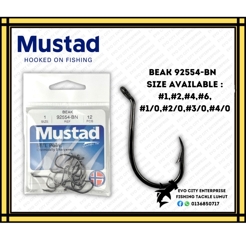 Mustad Beak Hook 92554 MTL Point