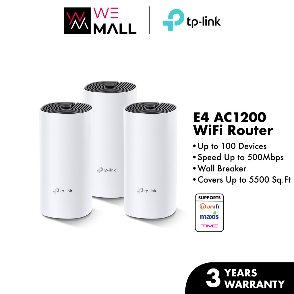 [Clearance] TP-Link Deco E4 AC1200 Mesh WiFi Router Whole Home Wi-Fi ...