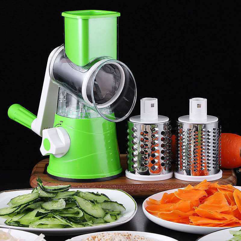 SW_Vegetables Grater Manual Cutter Slicer Machine Round Chopper Food ...