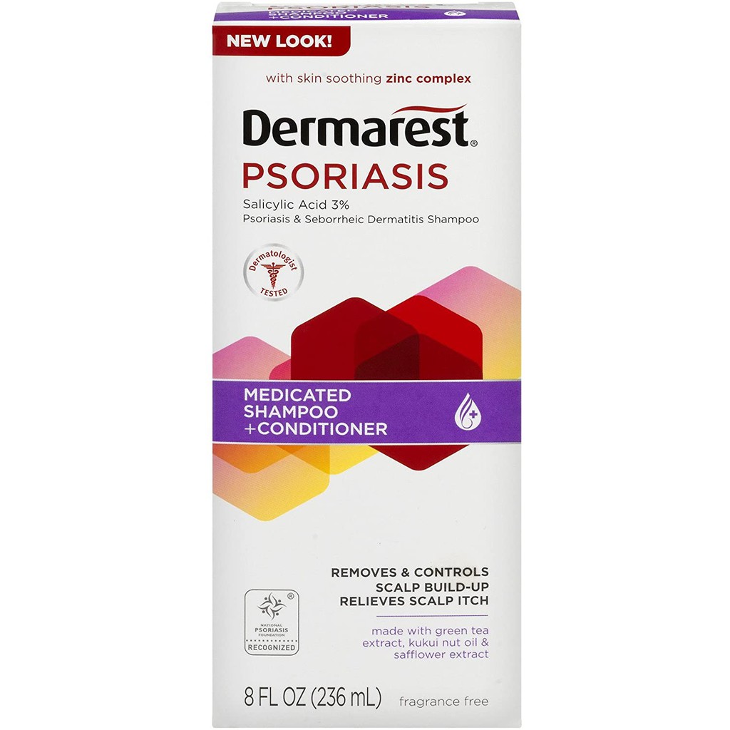 DERMAREST Psoriasis Medicated Shampoo + Conditioner | Eczema | MG217 ...