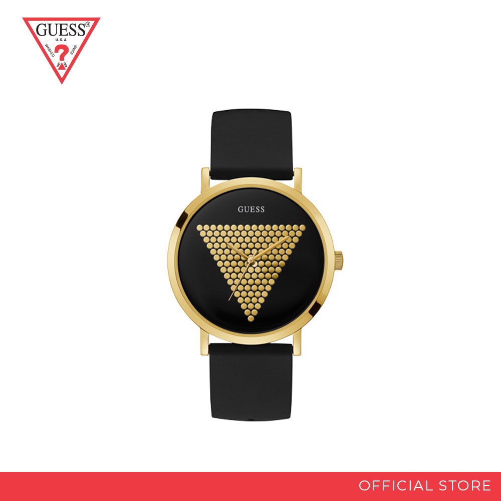 GUESS MENS TREND Gold Tone Case Black Dial Watch Shopee Malaysia