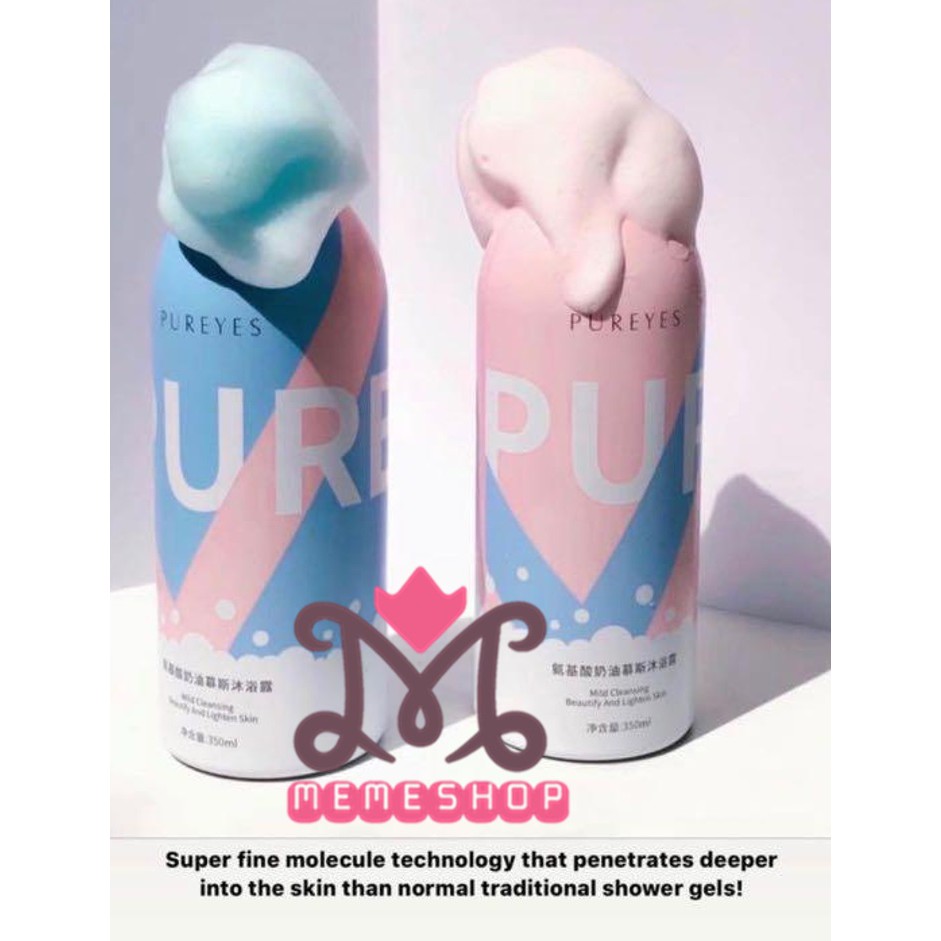PUREYES Shower Mousse Foam 朴妍氨基酸慕斯沐浴露 350ml | Shopee Malaysia