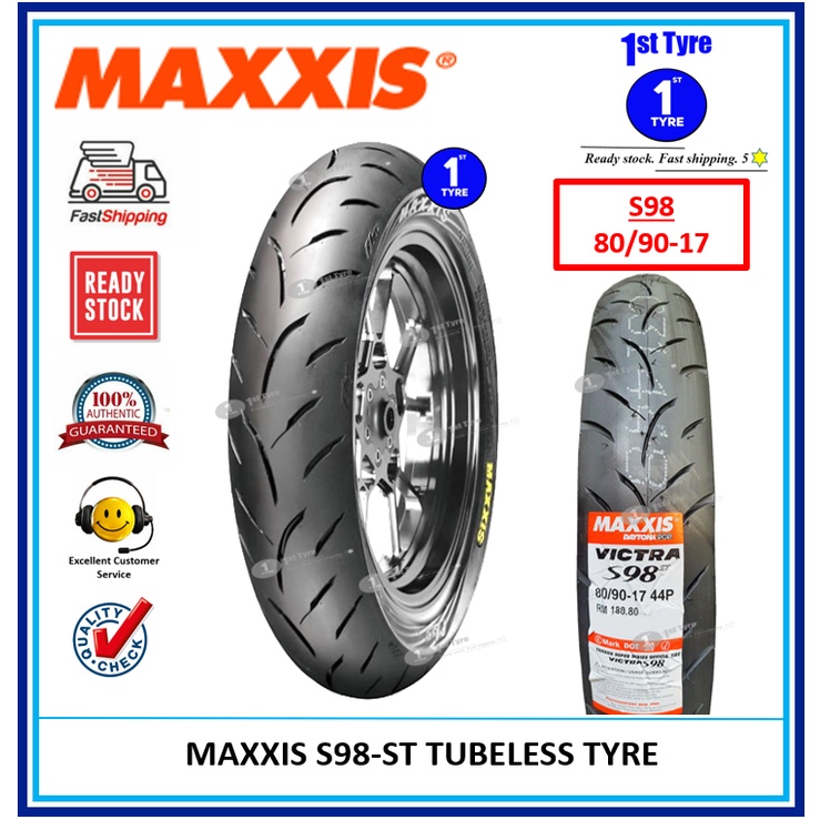 MAXXIS MOTORCYCLE TYRE S98ST/MA F1 ST 80/9017 TUBELESS (100 ORIGINAL !!! ) Shopee Malaysia