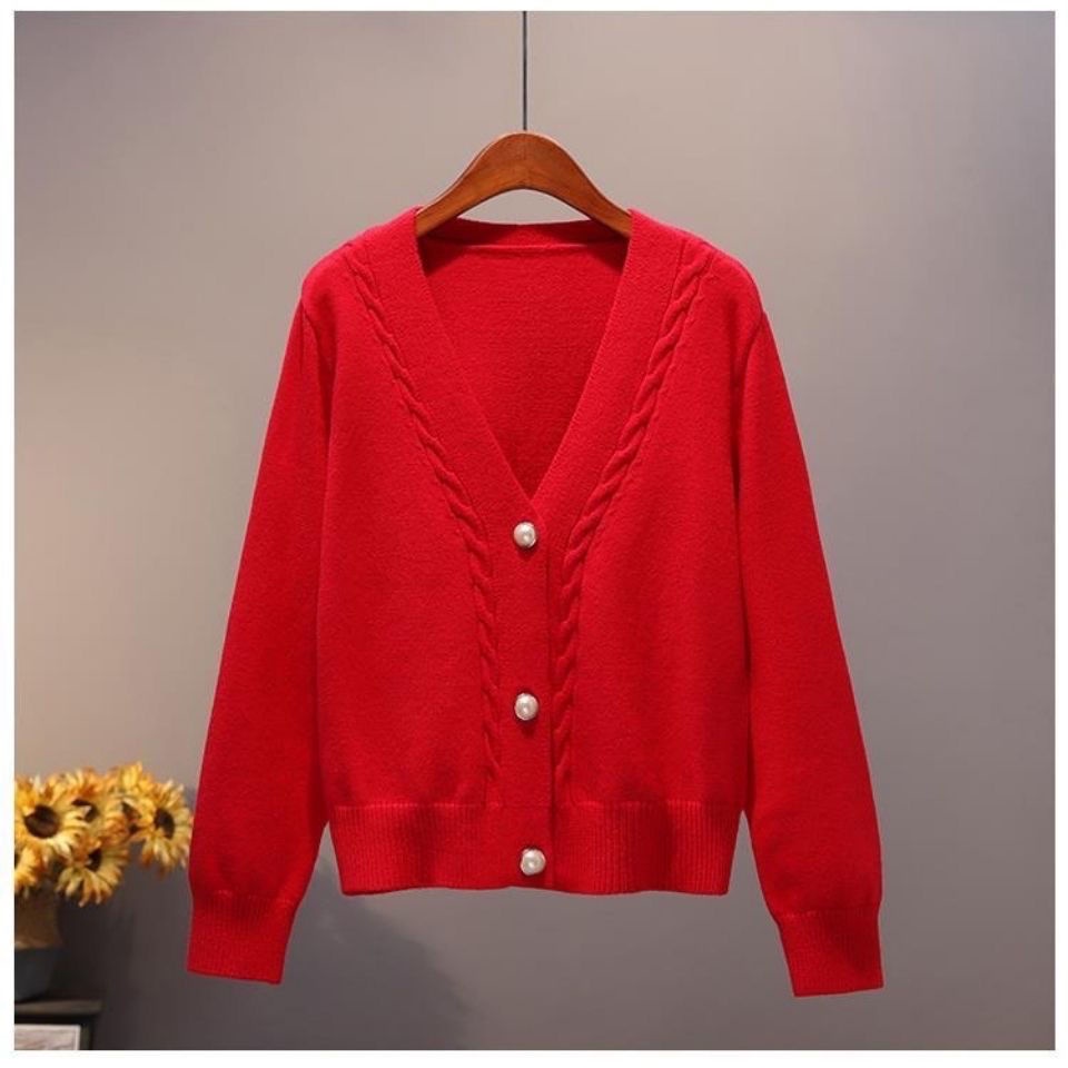 Threaded Pear Malaysia accent Holiday Cropped Sweater
