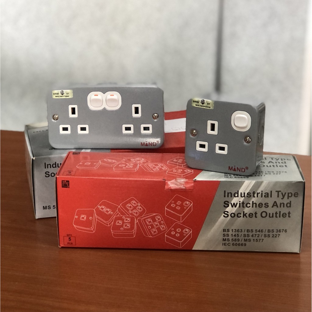 MIND 13A Industrial Type Switch Socket Outlet (SIRIM APPROVAL) (JKR ...