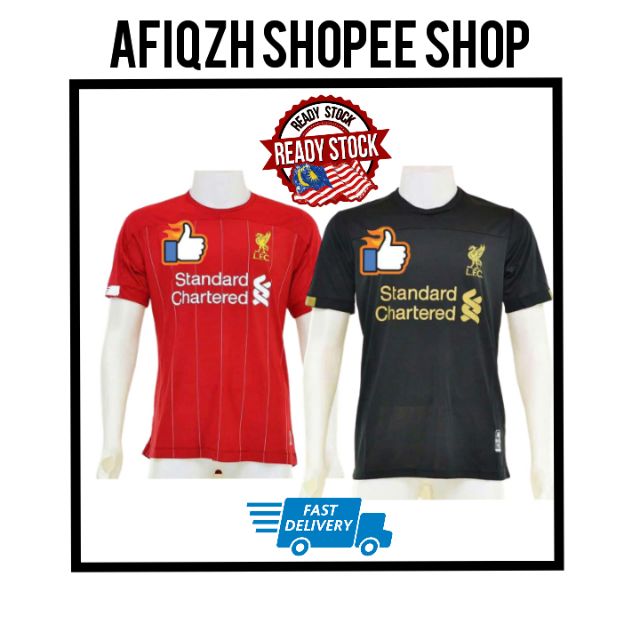READY STOCK Champios 19/20 Liverpool EPL Kit Jersey With Gold Nameset ...
