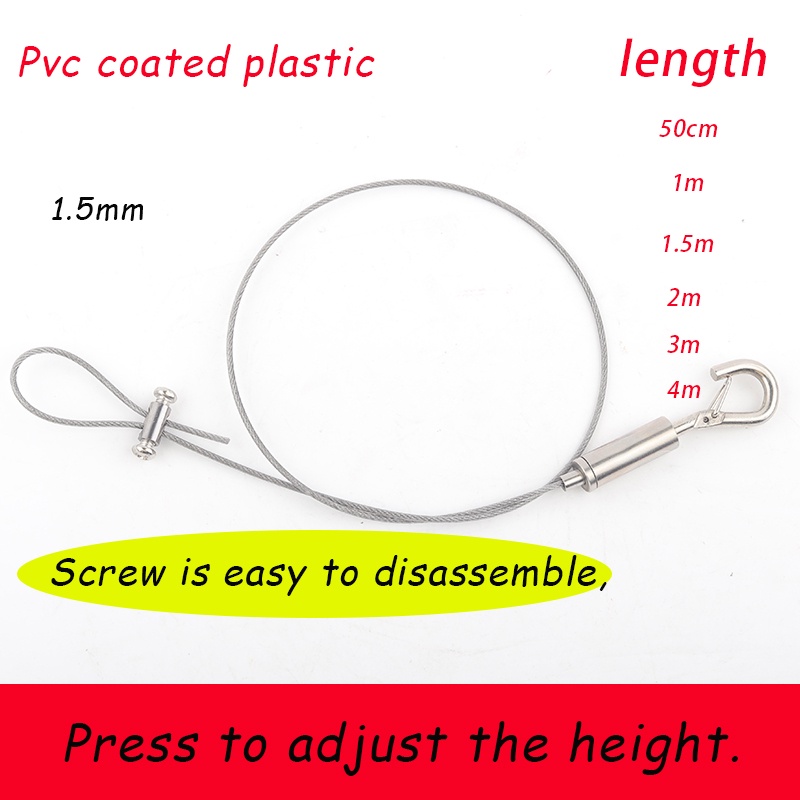 Wire Hook Hanging Chart Steel Cable Painting Accessories Safety Wall ...