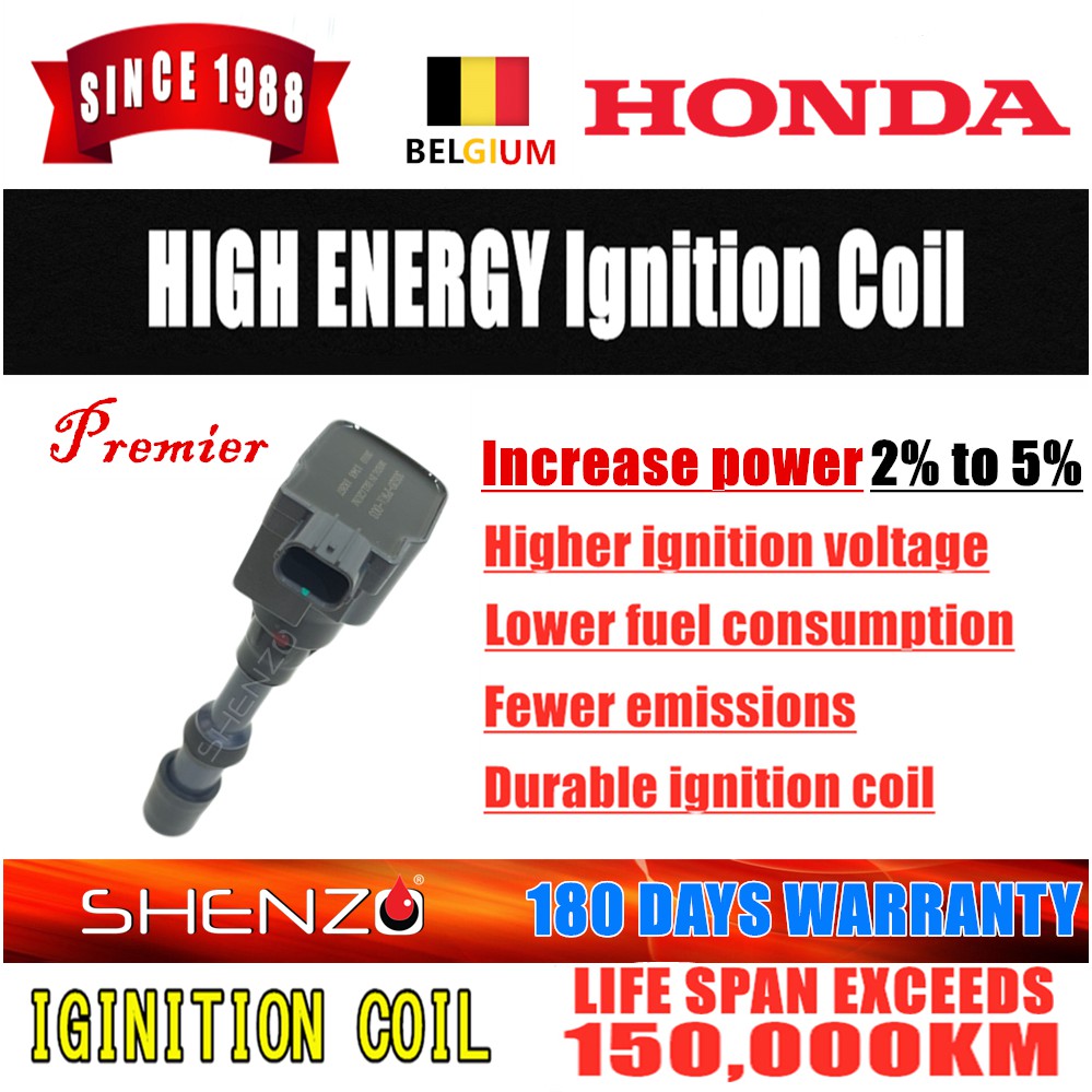 HONDA CITY IDSL L15A2 GD ignition coil MADE IN BELGIUM GD7 GD8 SEL JAZZ ...