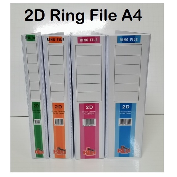 2D Ring File A4 - PVC White | Shopee Malaysia
