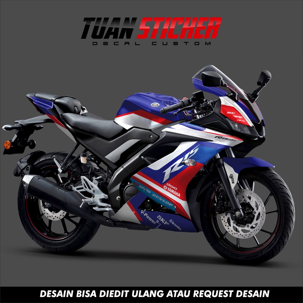 Sticker striping Decal Yamaha R15 V3, Sticker Decal R15 V3, Sticker R15 ...