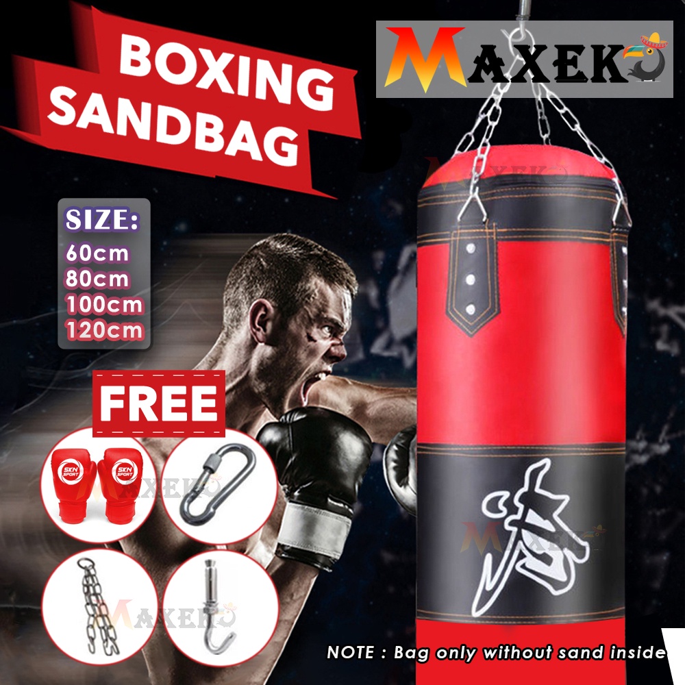 MAXEKO 🕊 SKN SPORTS Boxing Bag 9 Pcs Set Punching Bag Sand GYM Fitness