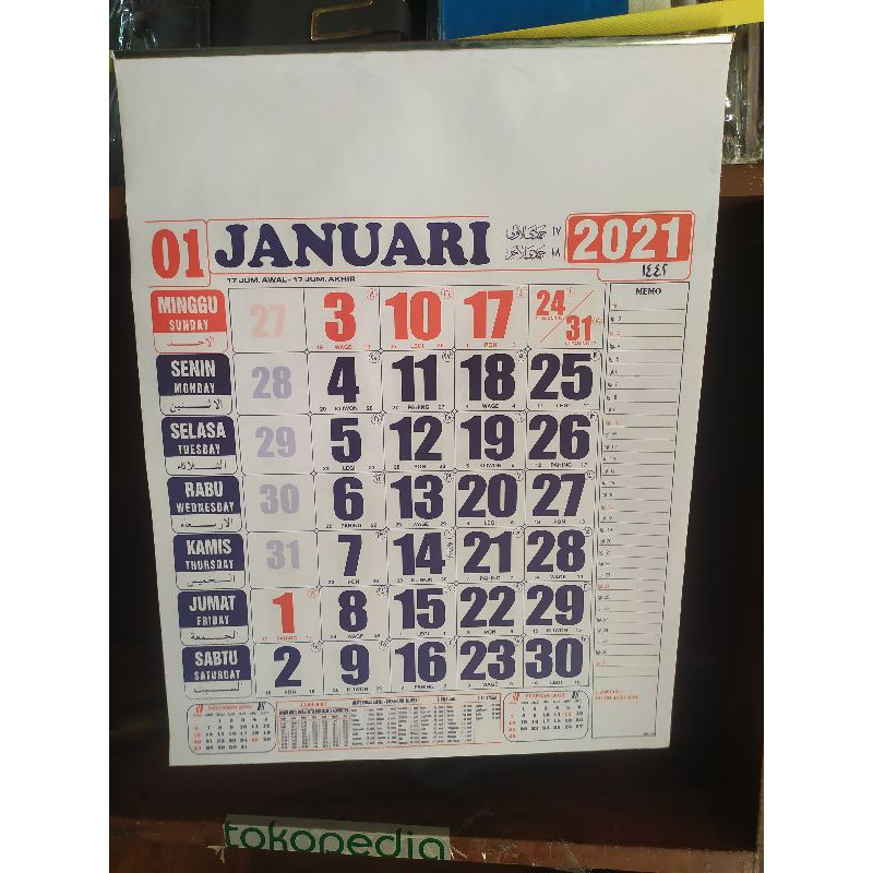 Standard Work Calendar 2021 | Shopee Malaysia