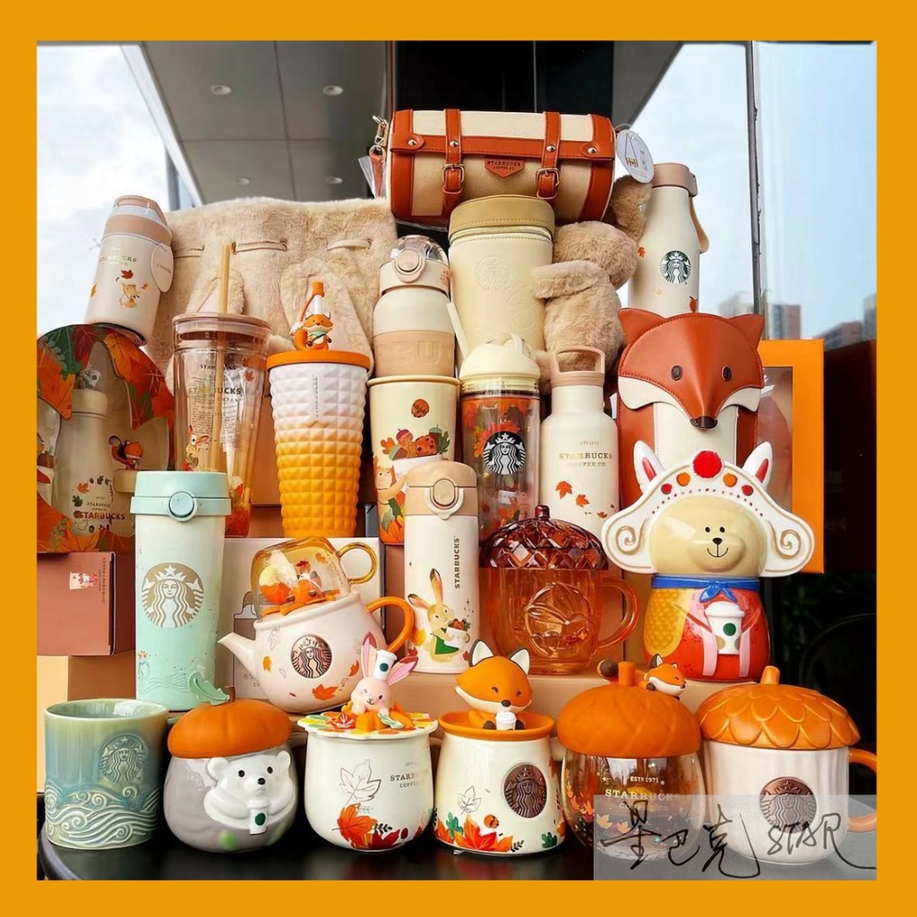 Starbucks Autumn Fox 300ml Ceramic Mug 