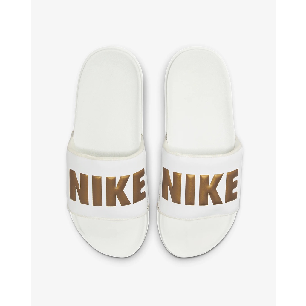 womens white nike sliders