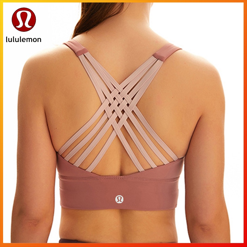 Lulu Bra Flow Y Sports Bra Woman Top High Quality Bras Quick Drying Top  Designed for Yoga with Pockets Removable Cups - AliExpress