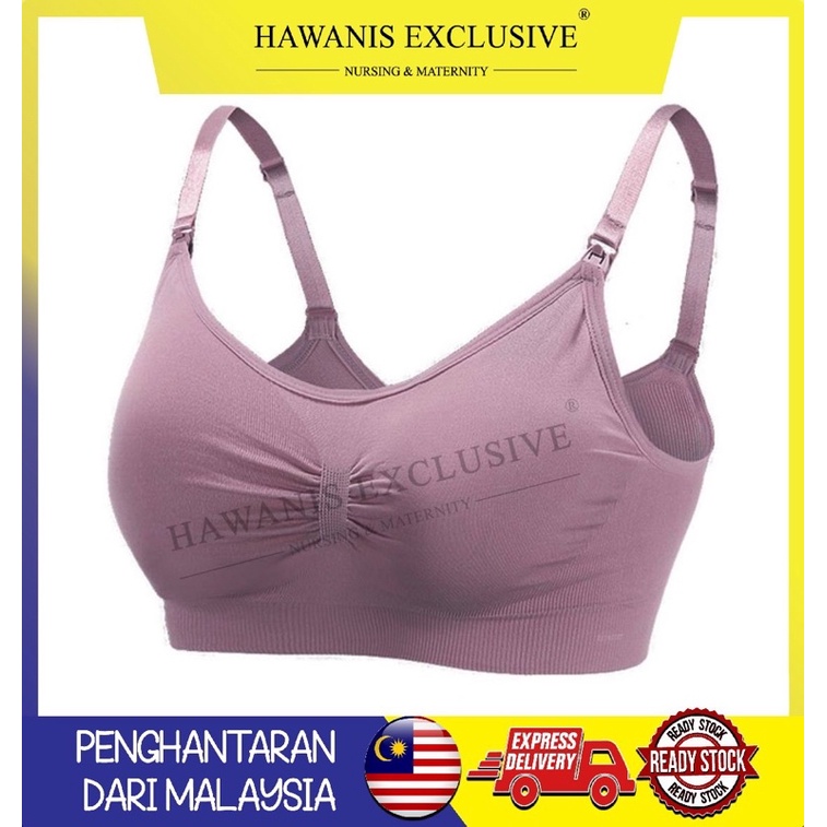 Hawanis Nursing Bra 1.0 - Dark Purple | Shopee Malaysia