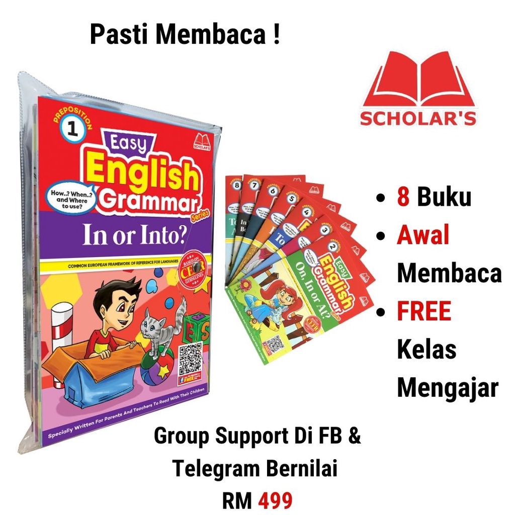 Buku Easy English Grammar Series(8 Buku)+FREE Gift+Kelas Mengajar-Local ...