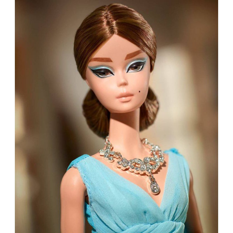 SILKSTONE BARBIE FASHION MODEL COLLECTION BLUE CHIFFON BALL GOWN DOLLNP Shopee Malaysia