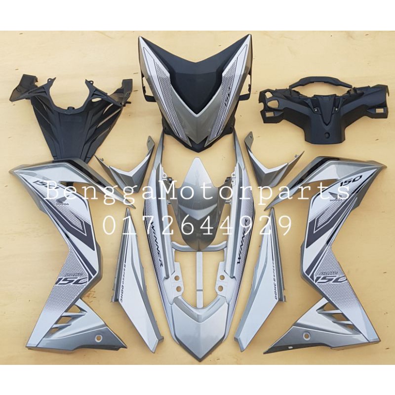 Rs150 V1 & V2 Cover Set Custom silver | Shopee Malaysia