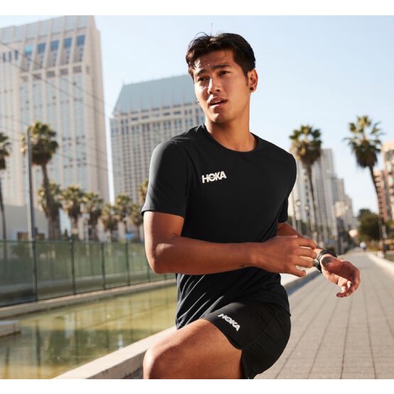 Hoka One One Performance Running Shirt marathon fitness gym sports t Shirt Shopee Malaysia