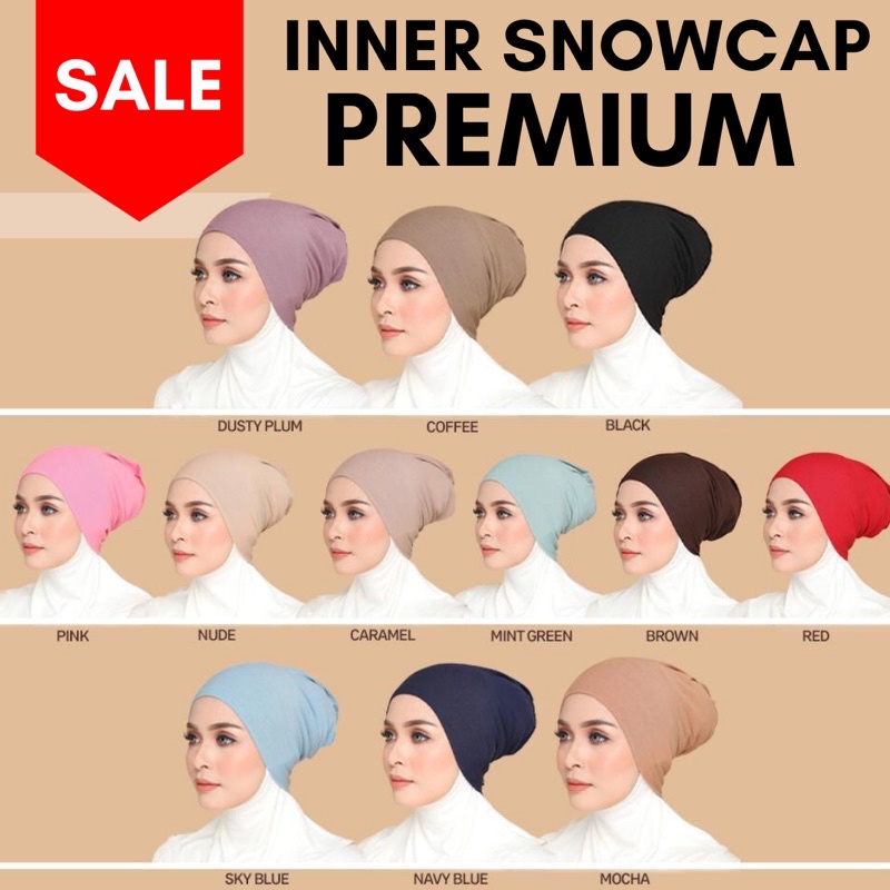 Inner Snowcap NUREZZA Premium Berkualiti Tinggi Full Covered Tidak ...