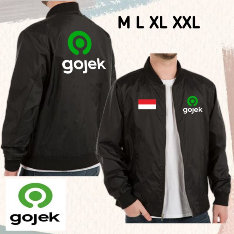 Gojek bomber Jacket Parachute Material Can Back And Forth Korean