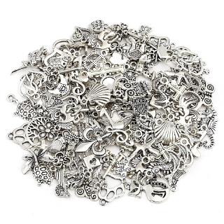 20pcs Antique Silver Alloy Chinese Wind Dragon Charm Pendant DIY Retro Jewelry Necklace Earrings Making Craft Accessories Jewelry Supplies,one-size