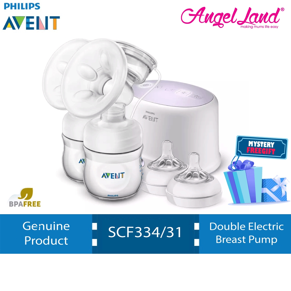 Philips Avent Comfort Double Electric Breast Pump SCF334/31 + FOC Mystery Gift Shopee Malaysia