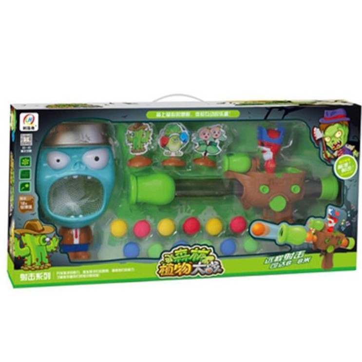 Plants vs Zombies Playset Blaster Shooting With Pointer Light and Sound ...