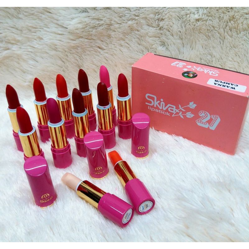 (Boss)LIPSTICK Skiva MIX 12 Colors Of The 21 MIX ORIGINAL LIPSTICK