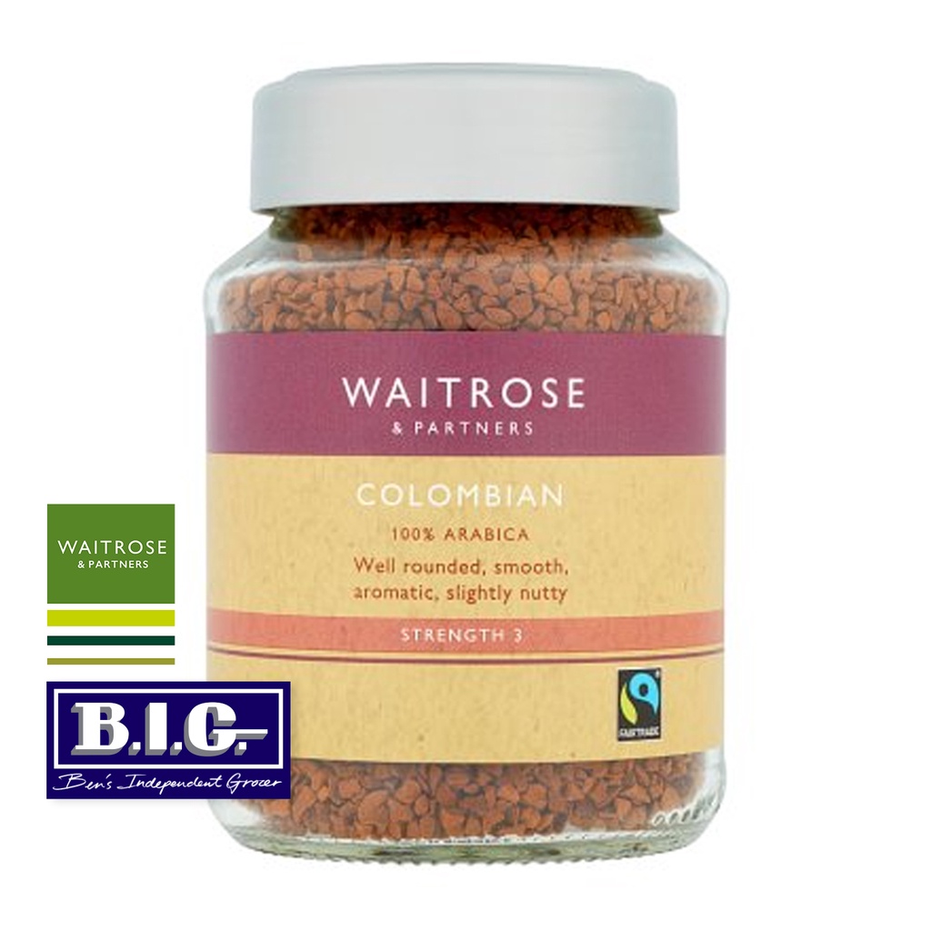 Waitrose Colombian Instant Coffee 100g (EXP Jul 2024) Shopee Malaysia
