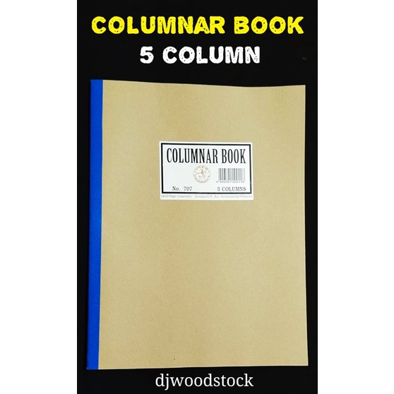 5 COLUMN COLUMNAR BOOK, COLUMNAR ACCOUNTING NOTEBOOK 50 LEAVES, 5
