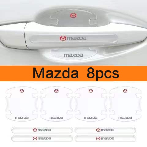 Mazdaspeed Door Handle Decal Stickers - Black Gloss Vinyl Pair For Mazda 3, 5, 6, CX7, RX7 2 thumbnail image