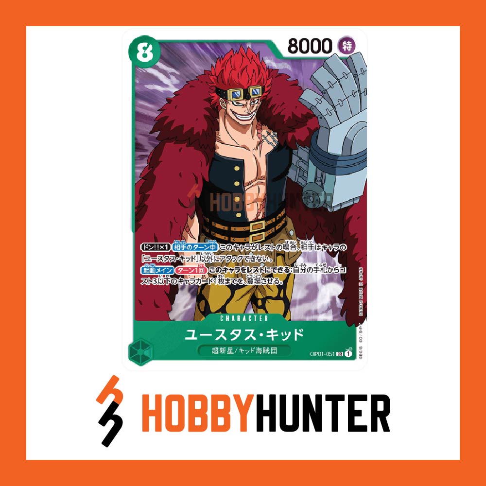 ONE PIECE CARD GAME OP01-051 Eustass Kid ( SR ) | Shopee Malaysia