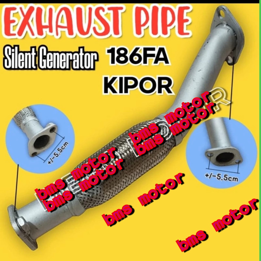 186fa exhaust pipe Elbo exhaust pipe genset silent solar kipor Shopee